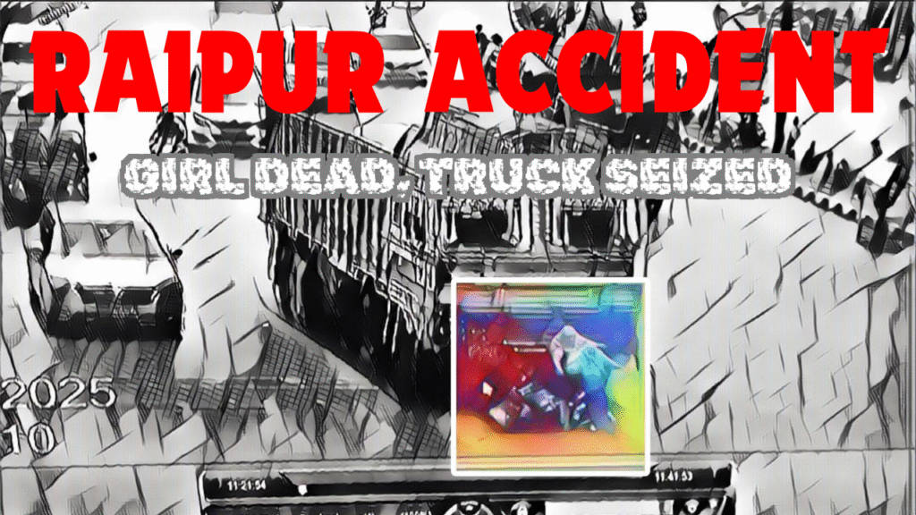 रायपुर में दर्दनाक सड़क हादसा, 26 वर्षीय युवती की मौके पर मौत – ट्रक चालक हिरासत में