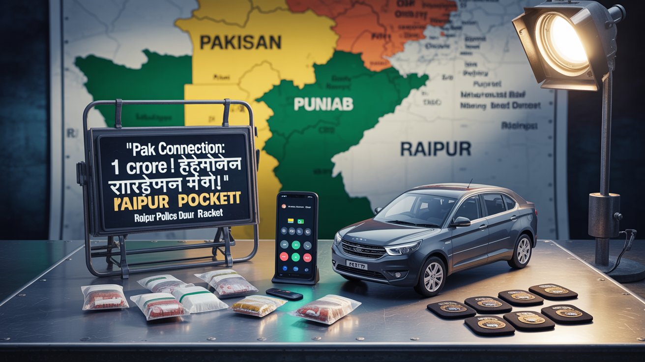 🛑 पाकिस्तान से हेरोइन सप्लाई का पर्दाफाश: रायपुर पुलिस की बड़ी कार्रवाई