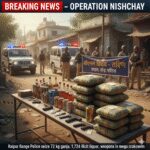 ऑपरेशन “निश्चय”: रायपुर रेंज पुलिस की बड़ी कार्रवाई, 72 किलो गांजा, 1,724 लीटर अवैध शराब और हथियार जब्त