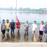 🌅 छठ पूजा समिति सहित भक्तों ने एशिया के सबसे बड़े स्थाई छठ घाट पर किया श्रमदान