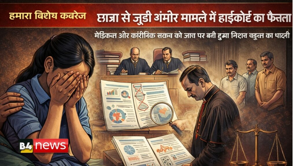 ⚖️छात्रा से दुष्कर्म मामले में हाईकोर्ट ने बदला निचली अदालत का फैसला, सजा में किया संशोधन