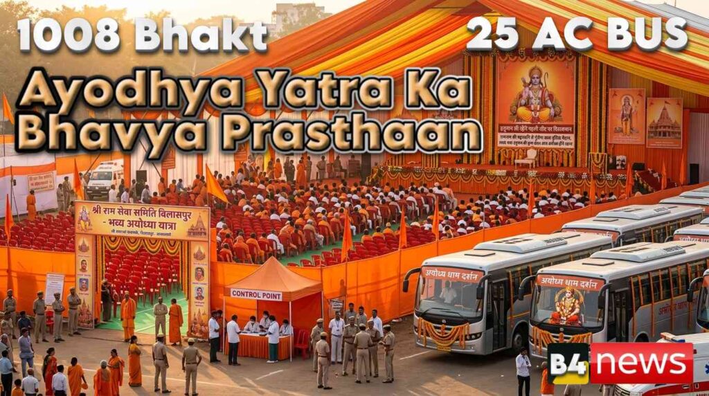 🚩 रामनाम की महाध्वनि से गुंजेगा पुलिस मैदान, 1008 भक्त आज अयोध्या रवाना