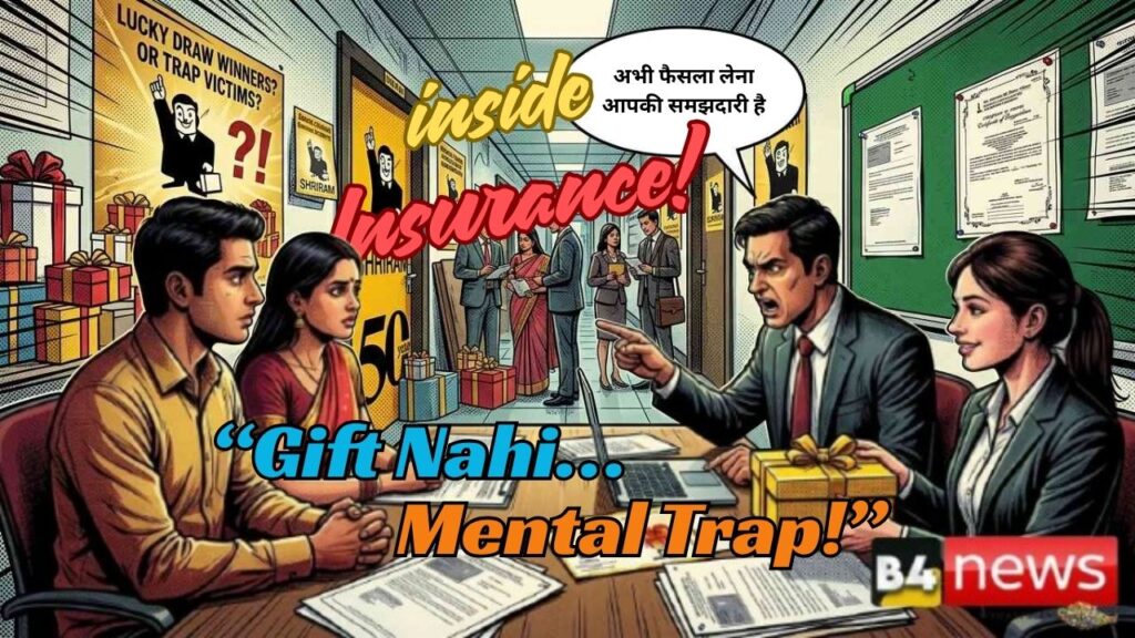 🎁 “सरप्राइज गिफ्ट के नाम पर दबाव का खेल? बीमा कंपनियों की विवादित मार्केटिंग रणनीति बेनकाब!”