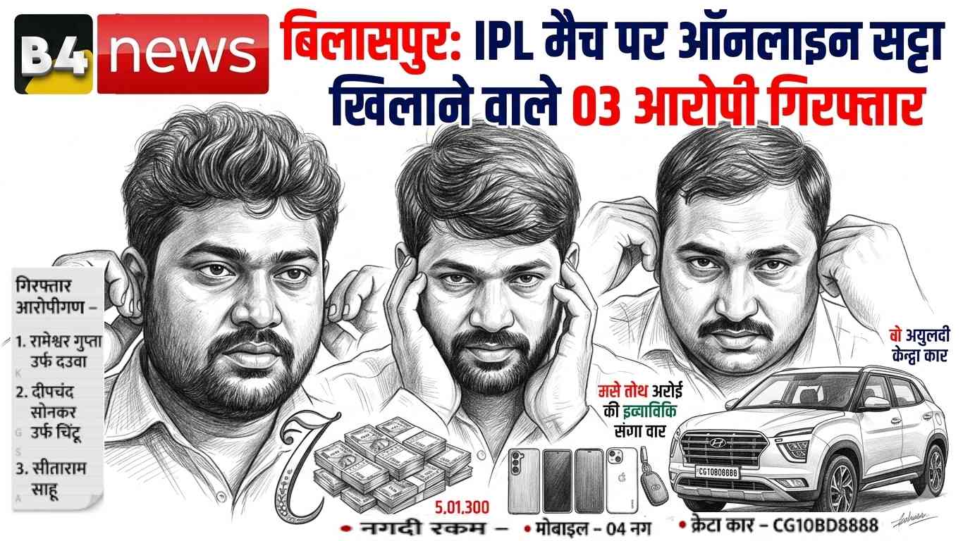 ЁЯОп IPL рд╕рдЯреНрдЯреЗрдмрд╛рдЬреА рдкрд░ рдмрдбрд╝реА рдХрд╛рд░реНрд░рд╡рд╛рдИ: рдХрд╛рд░ рдореЗрдВ рдмреИрдардХрд░ рдСрдирд▓рд╛рдЗрди рджрд╛рдВрд╡ рд▓рдЧрд╛ рд░рд╣реЗ 3 рдЖрд░реЛрдкреА рдЧрд┐рд░рдлреНрддрд╛рд░