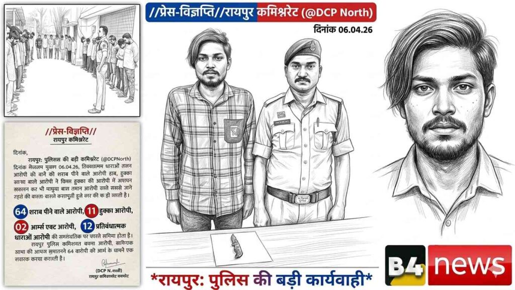 🚨 रायपुर पुलिस का बड़ा अभियान: 75 से ज्यादा आरोपियों पर कार्रवाई