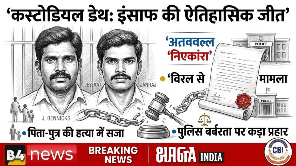 कस्टोडियल डेथ केस में ऐतिहासिक फैसला: इंसाफ की गूंज, 9 पुलिसकर्मियों को फांसी