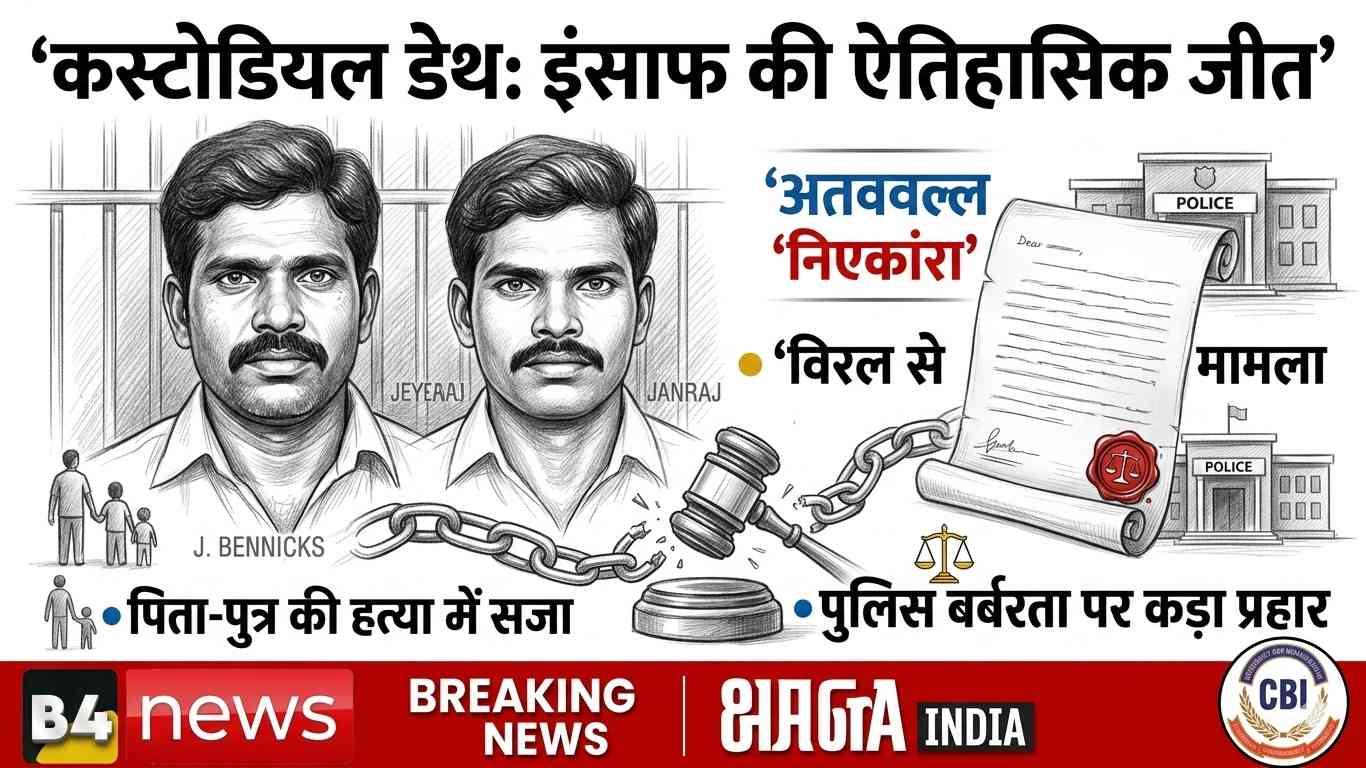 कस्टोडियल डेथ केस में ऐतिहासिक फैसला: इंसाफ की गूंज, 9 पुलिसकर्मियों को फांसी
