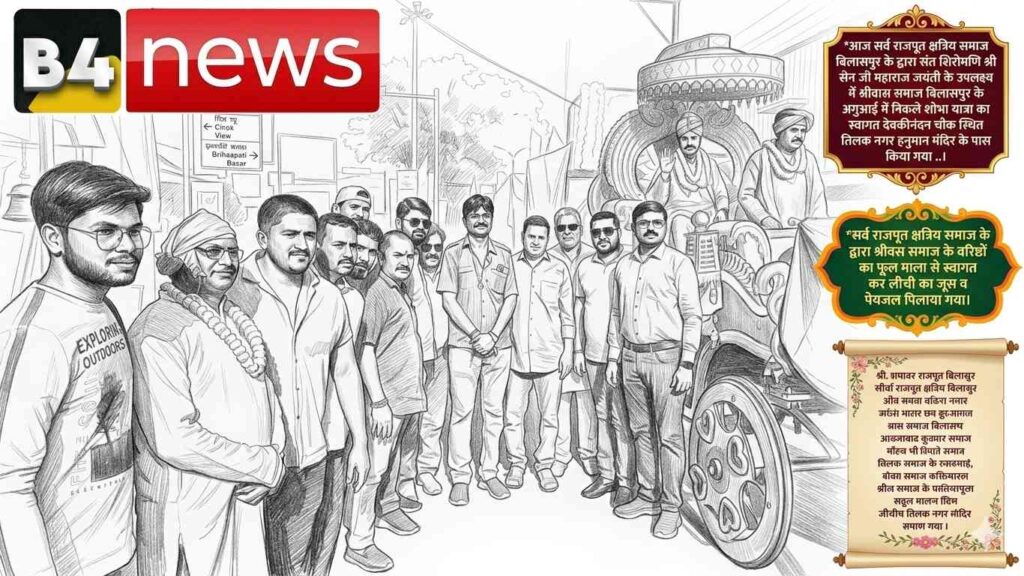 โจ เคธเคเคค เคถเคฟเคฐเฅเคฎเคฃเคฟ เคถเฅเคฐเฅ เคธเฅเคจ เคเฅ เคฎเคนเคพเคฐเคพเค เคเคฏเคเคคเฅ เคชเคฐ เคญเคตเฅเคฏ เคธเฅเคตเคพเคเคค<br>เคธเคฐเฅเคต เคฐเคพเคเคชเฅเคค เคเฅเคทเคคเฅเคฐเคฟเคฏ เคธเคฎเคพเค เคจเฅ เคถเฅเคญเคพเคฏเคพเคคเฅเคฐเคพ เคเคพ เคเคฟเคฏเคพ เค
เคญเคฟเคจเคเคฆเคจ