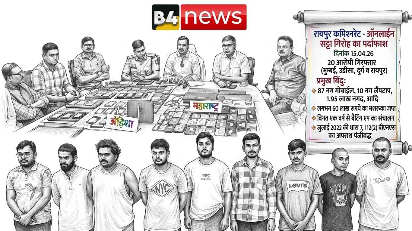 🟥 बड़ी कार्रवाई: ऑनलाइन सट्टा गिरोह पर कमिश्नरेट पुलिस का शिकंजा