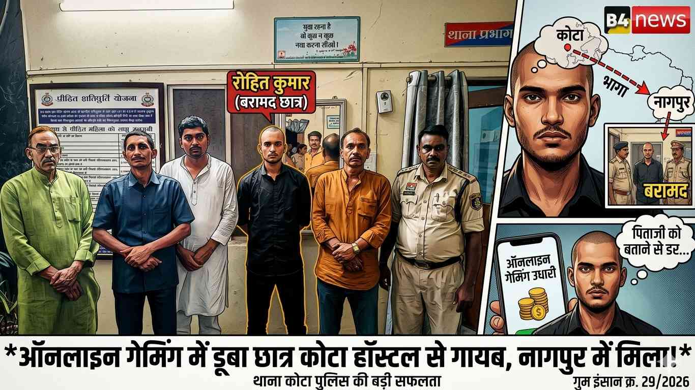 बिलासपुर: सीवी रमन यूनिवर्सिटी हॉस्टल से लापता छात्र नागपुर से बरामद, ऑनलाइन गेमिंग के कर्ज से डरकर भागा था छात्र