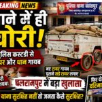 थाने में चोर घुसा या थाने का चोर? बसंतपुर थाना से जब्त पिकअप के टायर बदले, धान गायब होने का आरोप; पुलिस व्यवस्था पर गंभीर सवाल