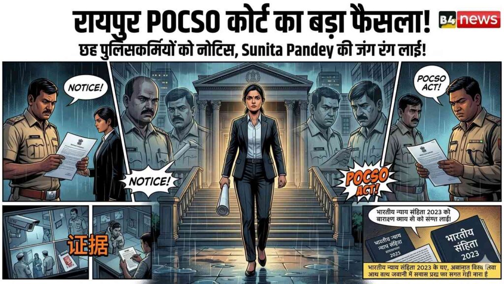 रायपुर POCSO कोर्ट का बड़ा कदम: छह आरोपियों को नोटिस, 14 मई को अगली सुनवाई
