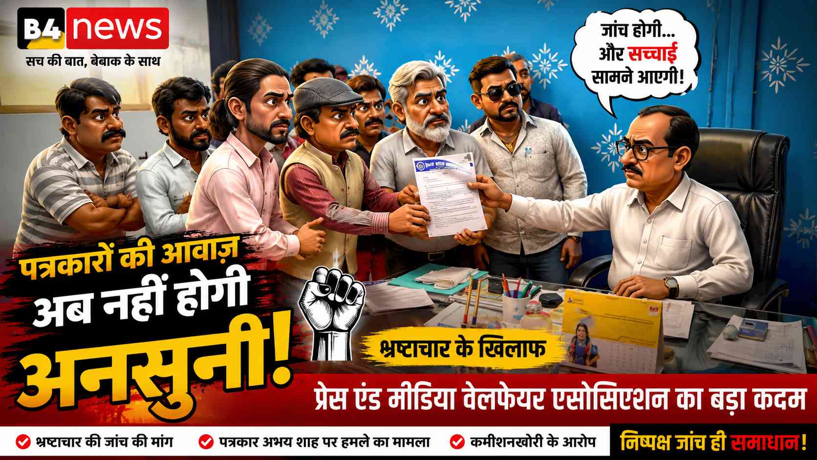 प्रेस एंड मीडिया वेलफेयर एसोसिएशन ने जगदलपुर में सौंपा ज्ञापन, भ्रष्टाचार व पत्रकार सुरक्षा मामलों की उच्चस्तरीय जांच की मांग